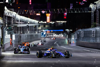 2023-11-19 - 02 SARGEANT Logan (usa), Williams Racing FW45, action during the 2023 Formula 1 Heineken Silver Las Vegas Grand Prix, 21th round of the 2023 Formula One World Championship from November 17 to 19, 2023 on the Las Vegas Strip Circuit, in Las Vegas, USA - F1 - LAS VEGAS GRAND PRIX 2023 - RACE - FORMULA 1 - MOTORS
