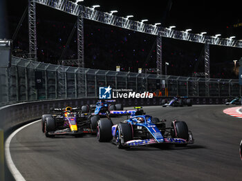2023-11-19 - 10 GASLY Pierre (fra), Alpine F1 Team A523, action during the 2023 Formula 1 Heineken Silver Las Vegas Grand Prix, 21th round of the 2023 Formula One World Championship from November 17 to 19, 2023 on the Las Vegas Strip Circuit, in Las Vegas, USA - F1 - LAS VEGAS GRAND PRIX 2023 - RACE - FORMULA 1 - MOTORS