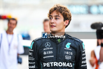 2023-11-23 - RUSSELL George (gbr), Mercedes AMG F1 Team W14, portrait during the 2023 Formula 1 Etihad Airways Abu Dhabi Grand Prix, 22th round of the 2023 Formula One World Championship from November 24 to 26, 2023 on the Yas Marina Circuit, in Abu Dhabi - F1 - ABU DHABI GRAND PRIX 2023 - FORMULA 1 - MOTORS