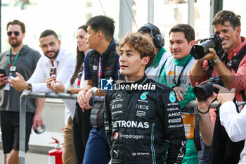 2023-11-23 - RUSSELL George (gbr), Mercedes AMG F1 Team W14, portrait during the 2023 Formula 1 Etihad Airways Abu Dhabi Grand Prix, 22th round of the 2023 Formula One World Championship from November 24 to 26, 2023 on the Yas Marina Circuit, in Abu Dhabi - F1 - ABU DHABI GRAND PRIX 2023 - FORMULA 1 - MOTORS