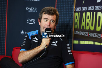 2023-11-24 - FAMIN Bruno (fra), Team Principal of Alpine F1 Team, portrait during the 2023 Formula 1 Etihad Airways Abu Dhabi Grand Prix, 22th round of the 2023 Formula One World Championship from November 24 to 26, 2023 on the Yas Marina Circuit, in Abu Dhabi - F1 - ABU DHABI GRAND PRIX 2023 - FORMULA 1 - MOTORS