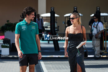 2023-11-26 - STROLL Lance (can), with his girlfriend Sara Pagliaroli in the paddock during the 2023 Formula 1 Etihad Airways Abu Dhabi Grand Prix, 22th round of the 2023 Formula One World Championship from November 24 to 26, 2023 on the Yas Marina Circuit, in Abu Dhabi - F1 - ABU DHABI GRAND PRIX 2023 - RACE - FORMULA 1 - MOTORS