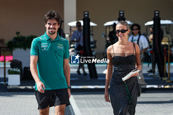 2023-11-26 - STROLL Lance (can), with his girlfriend Sara Pagliaroli in the paddock during the 2023 Formula 1 Etihad Airways Abu Dhabi Grand Prix, 22th round of the 2023 Formula One World Championship from November 24 to 26, 2023 on the Yas Marina Circuit, in Abu Dhabi - F1 - ABU DHABI GRAND PRIX 2023 - RACE - FORMULA 1 - MOTORS