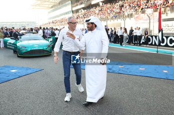 2023-11-26 - BEN SULAYEM Mohammed (uae), President of the FIA, portrait DOMENICALI Stefano (ita), Chairman and CEO Formula One Group FOG, portrait during the 2023 Formula 1 Etihad Airways Abu Dhabi Grand Prix, 22th round of the 2023 Formula One World Championship from November 24 to 26, 2023 on the Yas Marina Circuit, in Abu Dhabi - F1 - ABU DHABI GRAND PRIX 2023 - RACE - FORMULA 1 - MOTORS