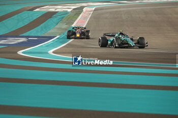 2023-11-26 - 14 ALONSO Fernando (spa), Aston Martin F1 Team AMR23, action during the 2023 Formula 1 Etihad Airways Abu Dhabi Grand Prix, 22th round of the 2023 Formula One World Championship from November 24 to 26, 2023 on the Yas Marina Circuit, in Abu Dhabi - F1 - ABU DHABI GRAND PRIX 2023 - RACE - FORMULA 1 - MOTORS