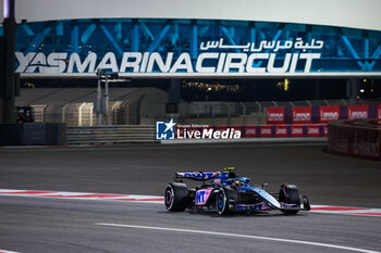 2023-11-26 - 10 GASLY Pierre (fra), Alpine F1 Team A523, action during the 2023 Formula 1 Etihad Airways Abu Dhabi Grand Prix, 22th round of the 2023 Formula One World Championship from November 24 to 26, 2023 on the Yas Marina Circuit, in Abu Dhabi - F1 - ABU DHABI GRAND PRIX 2023 - RACE - FORMULA 1 - MOTORS