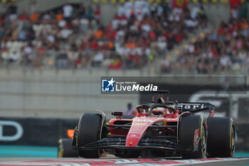 2023-11-26 - 16 LECLERC Charles (mco), Scuderia Ferrari SF-23, action during the 2023 Formula 1 Etihad Airways Abu Dhabi Grand Prix, 22th round of the 2023 Formula One World Championship from November 24 to 26, 2023 on the Yas Marina Circuit, in Abu Dhabi - F1 - ABU DHABI GRAND PRIX 2023 - RACE - FORMULA 1 - MOTORS