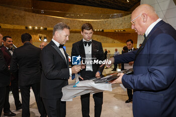 2023-12-08 - HORNER Christian, Red Bull Racing, FIA Formula One World Championship - Champion, portrait and VERSTAPPEN, FIA Formula One World Championship - Champion during the 2023 FIA Prize Giving Ceremony in Baky on December 8, 2023 at Baku Convention Center in Baku, Azerbaijan - FIA PRIZE GIVING 2023 - BAKU - FORMULA 1 - MOTORS
