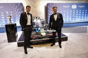 2023-12-08 - VERSTAPPEN, FIA Formula One World Championship - Champion, portrait with HORNER Christian, Red Bull Racing, FIA Formula One World Championship - Champion during the 2023 FIA Prize Giving Ceremony in Baky on December 8, 2023 at Baku Convention Center in Baku, Azerbaijan - FIA PRIZE GIVING 2023 - BAKU - FORMULA 1 - MOTORS