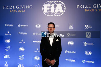 2023-12-08 - NEUVILLE Thierry, FIA World Rally Championship - 3rd Place, portrait during the 2023 FIA Prize Giving Ceremony in Baky on December 8, 2023 at Baku Convention Center in Baku, Azerbaijan - FIA PRIZE GIVING 2023 - BAKU - FORMULA 1 - MOTORS