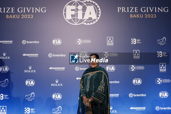 2023-12-08 - during the 2023 FIA Prize Giving Ceremony in Baky on December 8, 2023 at Baku Convention Center in Baku, Azerbaijan - FIA PRIZE GIVING 2023 - BAKU - FORMULA 1 - MOTORS