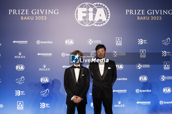 2023-12-08 - during the 2023 FIA Prize Giving Ceremony in Baky on December 8, 2023 at Baku Convention Center in Baku, Azerbaijan - FIA PRIZE GIVING 2023 - BAKU - FORMULA 1 - MOTORS