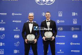 2023-12-08 - MARCIELLO Raffaele, FIA GT World CUP for Drivers - Champion, portrait with WENDL Stefan during the 2023 FIA Prize Giving Ceremony in Baky on December 8, 2023 at Baku Convention Center in Baku, Azerbaijan - FIA PRIZE GIVING 2023 - BAKU - FORMULA 1 - MOTORS