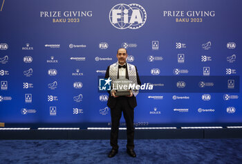 2023-12-08 - KALAWADH Sadiq, FIA outstanding official of the year, portrait during the 2023 FIA Prize Giving Ceremony in Baky on December 8, 2023 at Baku Convention Center in Baku, Azerbaijan - FIA PRIZE GIVING 2023 - BAKU - FORMULA 1 - MOTORS