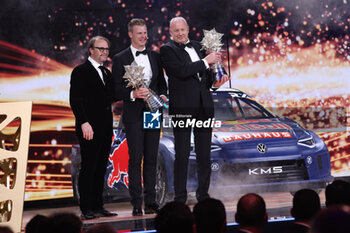2023-12-08 - SOLBERG Peter, portrait KRISTOFFERSSON Johan, FIA World Rallycross Championship - Champion, portrait KRISTOFFERSSON Tommy, Kristoffersson Motorsport, , FIA World Rallycross Championship - Team, portrait during the 2023 FIA Prize Giving Ceremony in Baky on December 8, 2023 at Baku Convention Center in Baku, Azerbaijan - FIA PRIZE GIVING 2023 - BAKU - FORMULA 1 - MOTORS