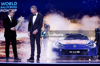 2023-12-08 - SOLBERG Peter, portrait with KRISTOFFERSSON Johan, FIA World Rallycross Championship - Champion during the 2023 FIA Prize Giving Ceremony in Baky on December 8, 2023 at Baku Convention Center in Baku, Azerbaijan - FIA PRIZE GIVING 2023 - BAKU - FORMULA 1 - MOTORS