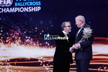 2023-12-08 - SOLBERG Peter, portrait with KRISTOFFERSSON Tommy, Kristoffersson Motorsport, , FIA World Rallycross Championship - Team, portrait during the 2023 FIA Prize Giving Ceremony in Baky on December 8, 2023 at Baku Convention Center in Baku, Azerbaijan - FIA PRIZE GIVING 2023 - BAKU - FORMULA 1 - MOTORS