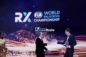 2023-12-08 - SOLBERG Peter, portrait with GRÖNHOLM Niclas, FIA World Rallycross Championship - 3rd Place, portrait during the 2023 FIA Prize Giving Ceremony in Baky on December 8, 2023 at Baku Convention Center in Baku, Azerbaijan - FIA PRIZE GIVING 2023 - BAKU - FORMULA 1 - MOTORS