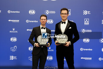 2023-12-08 - NEUVILLE Thierry, FIA World Rally Championship - 3rd Place, portrait with WYDAEGHE Martijn, FIA World Rally Championship Co-Driver - 3rd Place during the 2023 FIA Prize Giving Ceremony in Baky on December 8, 2023 at Baku Convention Center in Baku, Azerbaijan - FIA PRIZE GIVING 2023 - BAKU - FORMULA 1 - MOTORS
