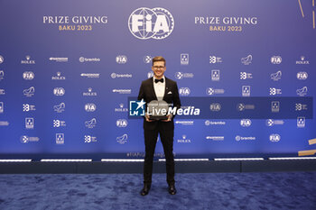 2023-12-08 - HANSEN Kevin, FIA World Rallycross Championship - 2nd Place, portrait during the 2023 FIA Prize Giving Ceremony in Baky on December 8, 2023 at Baku Convention Center in Baku, Azerbaijan - FIA PRIZE GIVING 2023 - BAKU - FORMULA 1 - MOTORS
