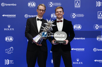 2023-12-08 - FILIPPI Sylvain, ABB FIA Formula E World Championship - Manufacturer Champion, portrait CASSIDY Nick, ABB FIA Formula E World Championship - 2nd Place, portrait during the 2023 FIA Prize Giving Ceremony in Baky on December 8, 2023 at Baku Convention Center in Baku, Azerbaijan - FIA PRIZE GIVING 2023 - BAKU - FORMULA 1 - MOTORS