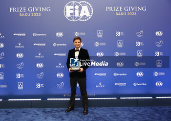 2023-12-08 - EVANS Mitch, ABB FIA Formula E World Championship - 3rd Place, portrait during the 2023 FIA Prize Giving Ceremony in Baky on December 8, 2023 at Baku Convention Center in Baku, Azerbaijan - FIA PRIZE GIVING 2023 - BAKU - FORMULA 1 - MOTORS