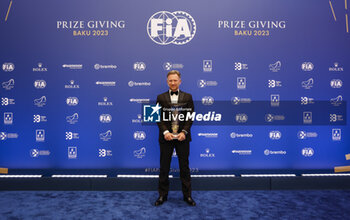 2023-12-08 - HORNER Christian, Red Bull Racing, FIA Formula One World Championship - Champion, portrait during the 2023 FIA Prize Giving Ceremony in Baky on December 8, 2023 at Baku Convention Center in Baku, Azerbaijan - FIA PRIZE GIVING 2023 - BAKU - FORMULA 1 - MOTORS
