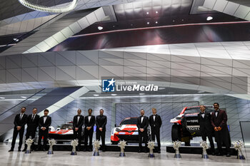 2023-12-08 - Toyota Family picture during the 2023 FIA Prize Giving Ceremony in Baky on December 8, 2023 at Baku Convention Center in Baku, Azerbaijan - FIA PRIZE GIVING 2023 - BAKU - FORMULA 1 - MOTORS
