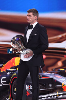 2023-12-08 - VERSTAPPEN, FIA Formula One World Championship - Champion, portrait during the 2023 FIA Prize Giving Ceremony in Baky on December 8, 2023 at Baku Convention Center in Baku, Azerbaijan - FIA PRIZE GIVING 2023 - BAKU - FORMULA 1 - MOTORS