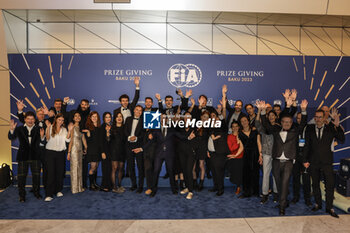 2023-12-08 - FIA family picture during the 2023 FIA Prize Giving Ceremony in Baky on December 8, 2023 at Baku Convention Center in Baku, Azerbaijan - FIA PRIZE GIVING 2023 - BAKU - FORMULA 1 - MOTORS