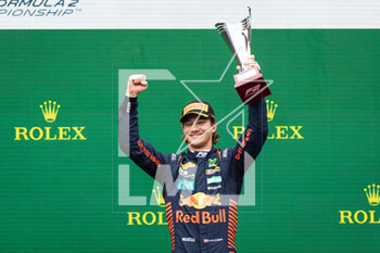 2023-04-01 - HAUGER Dennis (nor), MP Motorsport, Dallara F2, portrait on the podium during the 3rd round of the 2023 FIA Formula 2 Championship from March 31 to April 2, 2023 on the Albert Park Circuit, in Melbourne, Australia - AUTO - FORMULA 2 2023 - MELBOURNE - FORMULA 2 - MOTORS