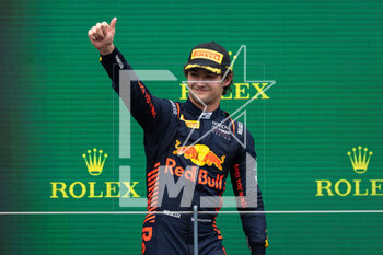 2023-04-01 - HAUGER Dennis (nor), MP Motorsport, Dallara F2, portrait, on the podium during the 3rd round of the 2023 FIA Formula 2 Championship from March 31 to April 2, 2023 on the Albert Park Circuit, in Melbourne, Australia - AUTO - FORMULA 2 2023 - MELBOURNE - FORMULA 2 - MOTORS