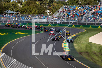 2023-04-02 - Start of the race, 11 IWASA Ayumu (jpn), DAMS, Dallara F2, action during the 3rd round of the 2023 FIA Formula 2 Championship from March 31 to April 2, 2023 on the Albert Park Circuit, in Melbourne, Australia - AUTO - FORMULA 2 2023 - MELBOURNE - FORMULA 2 - MOTORS