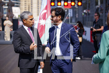 2023-04-30 - BEN SULAYEM Mohammed (uae), President of the FIA, portrait with Anar Alakbarov, the President of the Azerbaijan Automobile Federation (AAF) and Assistant to the President of the Republic of Azerbaijan during the 4th round of the 2023 FIA Formula 2 Championship from April 28 to 30, 2023 on the Baku City Circuit, in Baku, Azerbaijan - AUTO - FORMULA 2 2023 - BAKU - FORMULA 2 - MOTORS