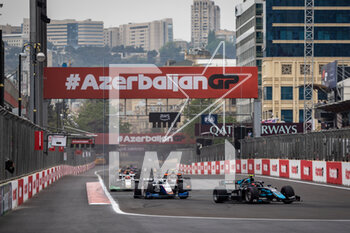 2023-04-30 - 12 LECLERC Arthur (mco), DAMS, Dallara F2, action and 24 MAINI Kush (ind), Campos Racing, Dallara F2 during the 4th round of the 2023 FIA Formula 2 Championship from April 28 to 30, 2023 on the Baku City Circuit, in Baku, Azerbaijan - AUTO - FORMULA 2 2023 - BAKU - FORMULA 2 - MOTORS