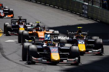 2023-05-27 - 10 HADJAR Isack (fra), Hitech Grand Prix, Dallara F2, action losing power in the main straight at the restart during the 5th round of the 2023 FIA Formula 2 Championship from May 26 to 28, 2023 on the Circuit de Monaco, in Monaco - AUTO - FORMULA 2 2023 - MONACO - FORMULA 2 - MOTORS