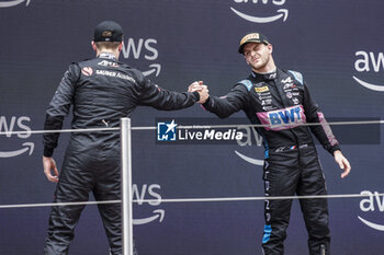 2023-06-03 - POURCHAIRE Théo (fra), ART Grand Prix, Dallara F2, portrait MARTINS Victor (fra), ART Grand Prix, Dallara F2, portrait podium during the 6th round of the 2023 FIA Formula 2 Championship from June 2 to 4, 2023 on the Circuit de Barcelona-Catalunya, in Montmelo, Spain - AUTO - FORMULA 2 2023 - SPAIN - FORMULA 2 - MOTORS