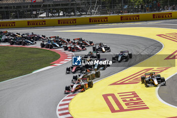 2023-06-04 - start, depart, during the 6th round of the 2023 FIA Formula 2 Championship from June 2 to 4, 2023 on the Circuit de Barcelona-Catalunya, in Montmelo, Spain - AUTO - FORMULA 2 2023 - SPAIN - FORMULA 2 - MOTORS