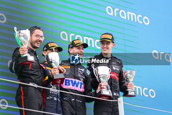 2023-07-09 - podium MARTINS Victor (fra), ART Grand Prix, Dallara F2, POURCHAIRE Théo (fra), ART Grand Prix, Dallara F2, portrait during the 8th round of the 2023 FIA Formula 2 Championship from July 7 to 9, 2023 on the Silverstone Circuit, in Silverstone, United Kingdom - AUTO - FORMULA 2 2023 - SILVERSTONE - FORMULA 2 - MOTORS