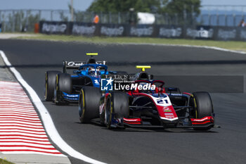 2023-07-23 - 21 NOVALAK Clément (fra), Trident Racing, Dallara F2, action during the 9th round of the 2023 FIA Formula 2 Championship from July 21 to 23, 2023 on the Hungaroring, in Mogyorod, Hungary - AUTO - FORMULA 2 2023 - HUNGARY - FORMULA 2 - MOTORS