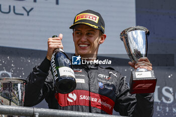 2023-07-29 - POURCHAIRE Théo (fra), ART Grand Prix, Dallara F2, portrait, podium during the 10th round of the 2023 FIA Formula 2 Championship from July 28 to 30, 2023 on the Circuit de Spa-Francorchamps, in Stavelot, Belgium - AUTO - FORMULA 2 2023 - SPA - FORMULA 2 - MOTORS