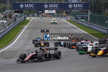 2023-07-30 - 05 POURCHAIRE Théo (fra), ART Grand Prix, Dallara F2, action, start, depart, during the 10th round of the 2023 FIA Formula 2 Championship from July 28 to 30, 2023 on the Circuit de Spa-Francorchamps, in Stavelot, Belgium - AUTO - FORMULA 2 2023 - SPA - FORMULA 2 - MOTORS