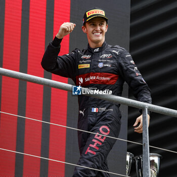 2023-07-30 - POURCHAIRE Théo (fra), ART Grand Prix, Dallara F2, portrait, podium during the 10th round of the 2023 FIA Formula 2 Championship from July 28 to 30, 2023 on the Circuit de Spa-Francorchamps, in Stavelot, Belgium - AUTO - FORMULA 2 2023 - SPA - FORMULA 2 - MOTORS