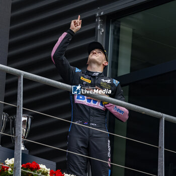 2023-07-30 - DOOHAN Jack (aus), UNI-Virtuosi Racing, Dallara F2, portrait, podium during the 10th round of the 2023 FIA Formula 2 Championship from July 28 to 30, 2023 on the Circuit de Spa-Francorchamps, in Stavelot, Belgium - AUTO - FORMULA 2 2023 - SPA - FORMULA 2 - MOTORS