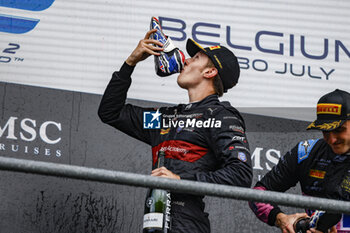 2023-07-30 - POURCHAIRE Théo (fra), ART Grand Prix, Dallara F2, portrait, podium during the 10th round of the 2023 FIA Formula 2 Championship from July 28 to 30, 2023 on the Circuit de Spa-Francorchamps, in Stavelot, Belgium - AUTO - FORMULA 2 2023 - SPA - FORMULA 2 - MOTORS