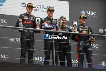 2023-07-30 - POURCHAIRE Théo (fra), ART Grand Prix, Dallara F2, DOOHAN Jack (aus), UNI-Virtuosi Racing, Dallara F2, FITTIPALDI Enzo (bra), Rodin Carlin, Dallara F2, portrait, podium during the 10th round of the 2023 FIA Formula 2 Championship from July 28 to 30, 2023 on the Circuit de Spa-Francorchamps, in Stavelot, Belgium - AUTO - FORMULA 2 2023 - SPA - FORMULA 2 - MOTORS