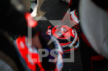 2023-01-12 - Helmet details during the 2023 Mexico City ePrix, 1st meeting of the 2022-23 ABB FIA Formula E World Championship, on the Autodromo Hermanos Rodriguez from January 12 to 14, in Mexico City, Mexico - AUTO - 2022 FORMULA E MEXICO CITY EPRIX - FORMULA E - MOTORS