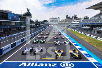 2023-01-12 - Family picture of all the Gen3 cars during the 2023 Mexico City ePrix, 1st meeting of the 2022-23 ABB FIA Formula E World Championship, on the Autodromo Hermanos Rodriguez from January 12 to 14, in Mexico City, Mexico - AUTO - 2022 FORMULA E MEXICO CITY EPRIX - FORMULA E - MOTORS