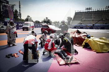 13/01/2023 - Red Car exercises sur la piste, track during the 2023 Mexico City ePrix, 1st meeting of the 2022-23 ABB FIA Formula E World Championship, on the Autodromo Hermanos Rodriguez from January 12 to 14, in Mexico City, Mexico - AUTO - 2022 FORMULA E MEXICO CITY EPRIX - FORMULA E - MOTORI