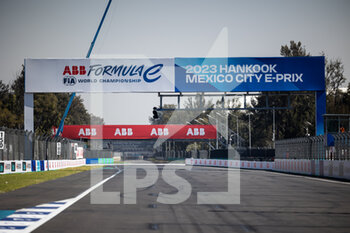 2023-01-14 - branding grille de depart, starting grid during the 2023 Mexico City ePrix, 1st meeting of the 2022-23 ABB FIA Formula E World Championship, on the Autodromo Hermanos Rodriguez from January 12 to 14, in Mexico City, Mexico - AUTO - 2022 FORMULA E MEXICO CITY EPRIX - FORMULA E - MOTORS